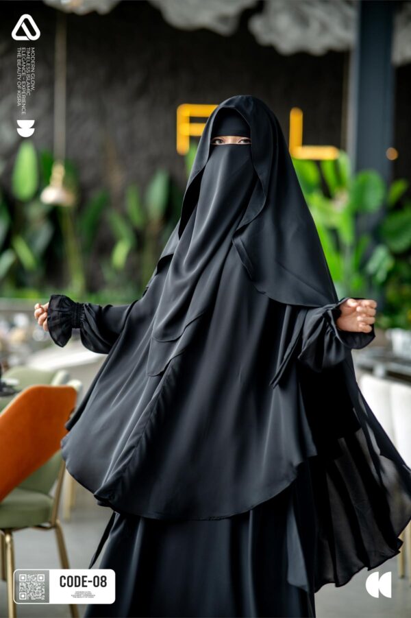 Subaita Set - 3 Layer Hijab & Burka Set [CODE 08] - Image 2